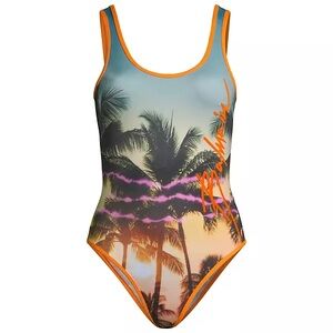 BALMAIN palm tree swimsuit